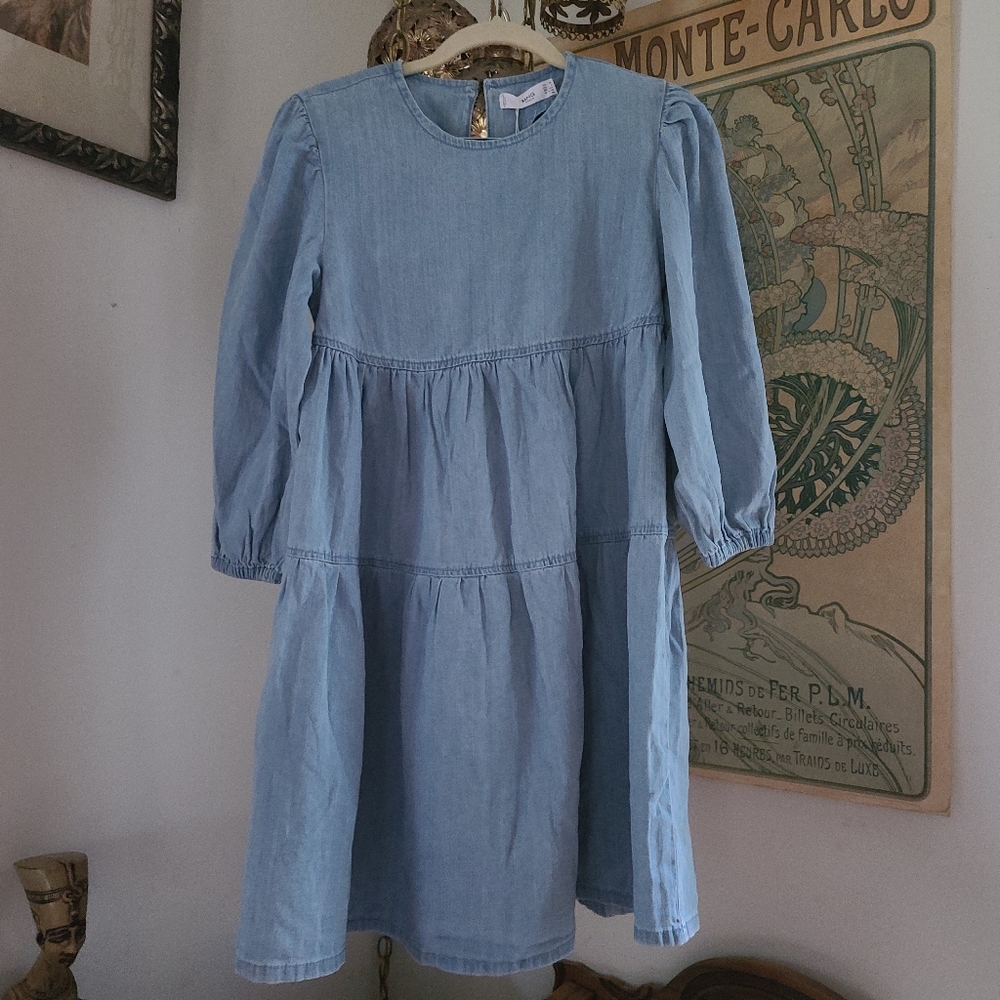 MNG Denim sustainable cotton dress by Mango